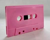 C-49 Pink SW shell RTM/Fox Type I Audio cassette